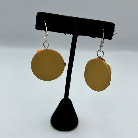 Handmade polymer clay charcuterie board Earrings - Picture 6 of 6